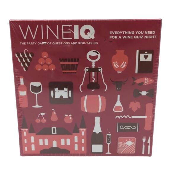 Wine IQ Party Game SEALED UNOPENED Drink Questions Trivia Holiday Party FUN! - Picture 1 of 4